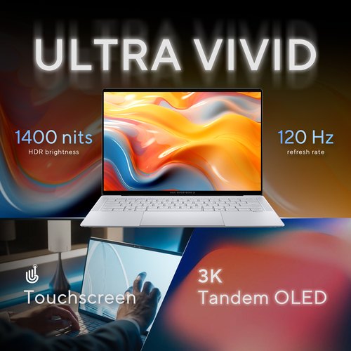 ASUS ExpertBook Ultra B9406CAA-TH0873X Copilot+ PC Intel Core Ultra 7 356H Laptop 35,6 cm (14") Touchscreen WQXGA+ 32 GB LPDDR5x-SDRAM 1 TB SSD Wi-Fi 7 (802.11be) Windows 11 Pro Grijs AZERTY Belgisch