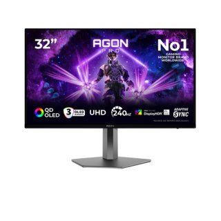 AOC AGON PRO AG326UZD2 computer monitor 80 cm (31.5") 3840 x 2160 Pixels 4K Ultra HD OLED Zwart