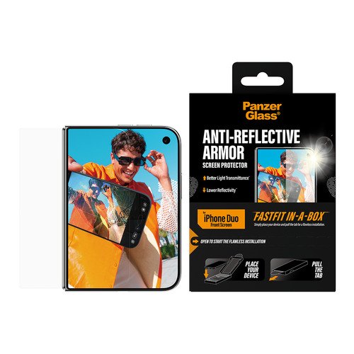 PanzerGlass ® Anti-reflective Armor Front Screen Protector iPhone Duo | FRAME FIT w. FASTFIT IN-A-BOX Doorzichtige schermbeschermer 1 stuk(s)