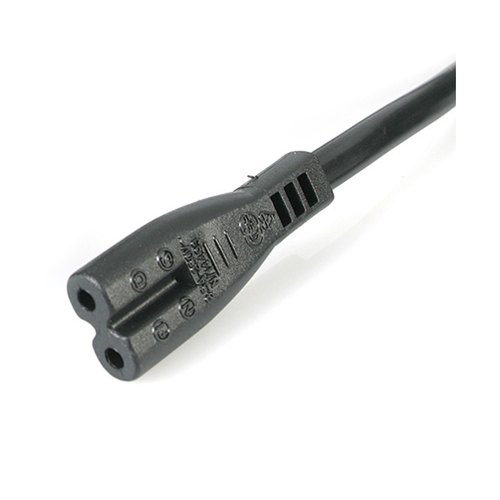 StarTech.com 1m UK Computer Stroomkabel, BS 1363 naar C7, 2.5A 250V, 18AWG, Zwart, UK Laptop Vervangkabel, Printer Voedingskabel, Laptop Lader Kabel / Laadkabel, UL-Listed