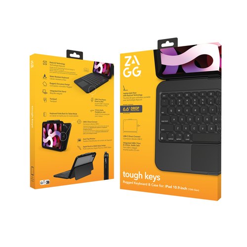 ZAGG Tough Keys QWERTY Engels USB Type-C Zwart