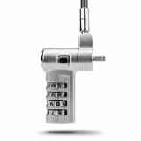 StarTech.com 2m Universeel Laptop Kabelslot, Security Kabel met Vooraf Ingesteld Combinatieslot, Compatibel met Noble Wedge&reg;/Nano/K-Slot, Cijferslot zonder Sleutel, TAA