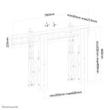 Neomounts LED-VW1000BLACK Videowall muurbeugel 40-75" - pull-out - max 50 kg