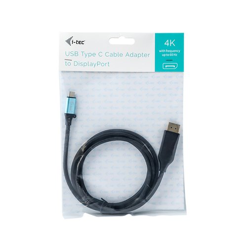 i-tec C31CBLDP60HZ video kabel adapter 1,5 m USB Type-C DisplayPort Zwart
