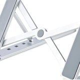 StarTech.com Inklapbare Laptopstandaard, Verstelbare Hoek, Ergonomische Laptophouder, Draagvermogen 10Kg, Ventileren/Kantelen/Verhogen, Aluminium Tablet/Laptop Steun/Riser/Staander