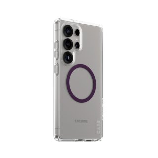 PanzerGlass CARE™ by ® Urban Combat Case Transparent w. Plum Purple Qi Compatible Samsung Galaxy S25 Ultra mobiele telefoon behuizingen Hoes Transparant
