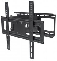 Manhattan Wandbeugel voor TV’s en monitoren (Volledig Verstelbaar), voor schermen 32–55", VESA-compatibiliteit: van 200x200 tot 400x400 mm (controleer de afmetingen van de vier montagegaten aan de achterzijde), max 50 kg, zwart