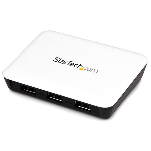 StarTech.com USB 3.0 naar gigabit Ethernet NIC netwerkadapter met 3-poorts hub - wit