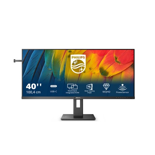 Philips 5000 series 40B1U5600/00 computer monitor 101,6 cm (40") 3440 x 1440 Pixels Wide Quad HD LCD Zwart