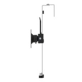 StarTech.com Cubicle Monitor Beugel, Hangende Schermbeugel voor VESA Schermen tot 34" (8kg), Verstelbare Hoogte, Ergonomische Wandsteun voor Afgesloten Werkplek met Haak/Klem