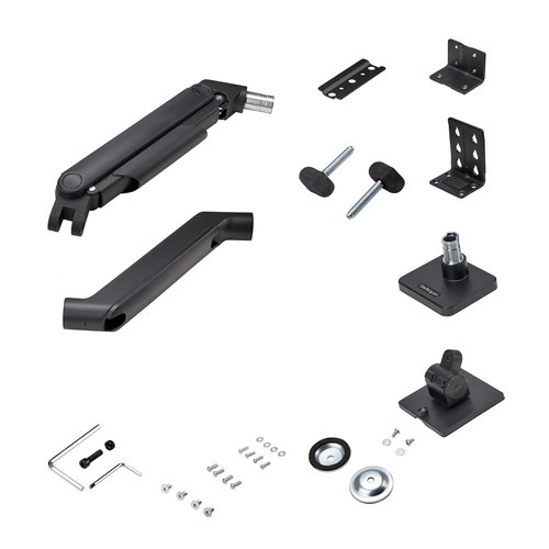 StarTech.com Monitor Arm voor Bureau, Tot 49in 32:9 Ultrawide Curved Monitors, Mechanische Springveer Arm, C-Klem/Doorvoertule, VESA 75x75/100x100, Afstelling zonder gereedschap, Draagvermogen 20kg