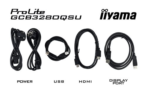 iiyama G-MASTER GCB3280QSU-B2 computer monitor 80 cm (31.5") 2560 x 1440 Pixels Dual QHD LED Zwart