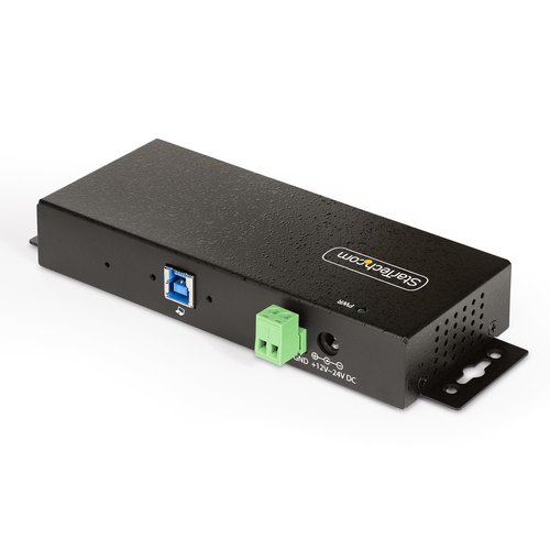 StarTech.com 7-Port Managed USB Hub met 4x USB-A, Heavy Duty met Industriële Stalen Behuizing, ESD & Overspanningsbeveiliging, Wand/Bureau/Din-Rail Montage, USB 3.0/3.1/3.2 Gen 1 5Gbps