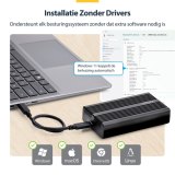 StarTech.com USB4 M.2 NVMe SSD Behuizing, 40Gbps, Externe USB-C / Thunderbolt NVMe SSD Enclosure, Aluminium Heatsink, B+M/M-Key