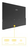 AOC 16T20E2 Draagbare televisie en monitoor Draagbare monitor Zwart 39,6 cm (15.6") LED 1920 x 1080 Pixels