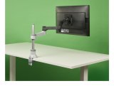 R-Go Tools Monitorarm R-Go Zepher, verstelbare enkele monitorarm, 100% circulair, tot 8 kg draagvermogen, zwart