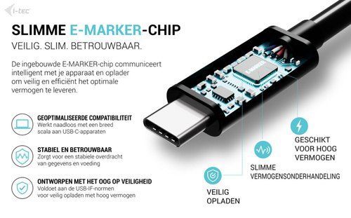 i-tec USB-C Charging Cable 1.8m