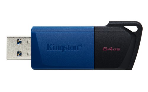 Kingston Technology DataTraveler Exodia M 64 GB, USB 3.2 Gen 1 (zwart + blauw)