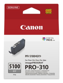 Canon PFI-5100 GY inktcartridge 1 stuk(s) Origineel Grijs