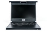 Vertiv Avocent LRA185KMM8D-205 rack console 48,3 cm (19") 1366 x 768 Pixels Kunststof, Staal Zwart 1U
