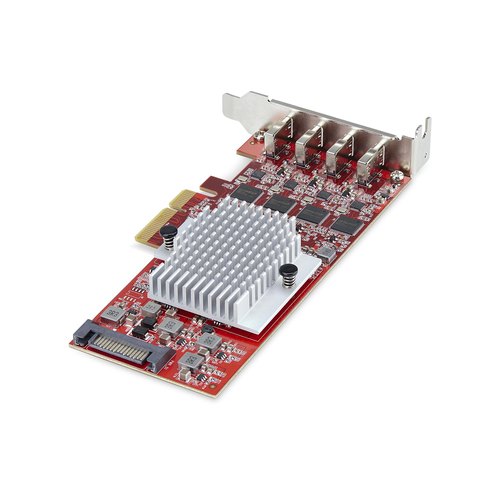 StarTech.com 4-Port USB-C PCIe Kaart, USB 3.2 10Gbps, USB Type-C PCI Express Uitbreidingskaart, 4x Onafhankelijke USB Controllers, Windows/Linux/macOS, TAA-Compliant