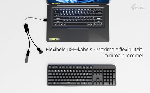 i-tec USB-A Cable HUB 2 port (2x USB-A)