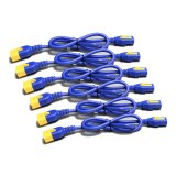 APC Voedingskabelkit (6 ea), met vergrendeling, C13 naar C14, 1,2m, blauw