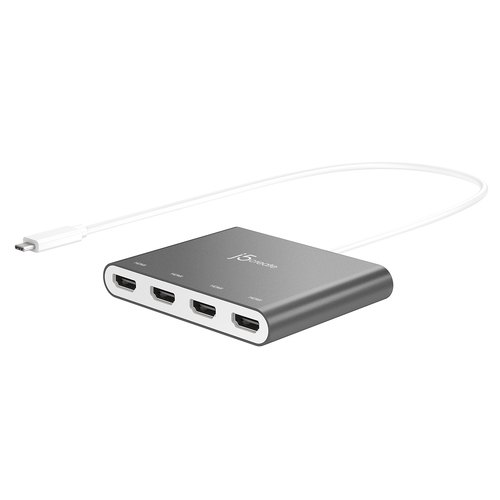 j5create JCA366-N USB-C™ naar 4-Port HDMI™ Multi-Monitor Adapter