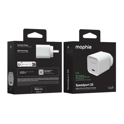 mophie Speedport 35 Universeel Wit AC Snel opladen Binnen