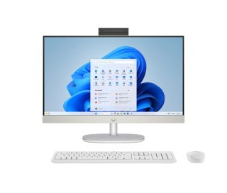 HP AI 24-cr2004nb Intel Core Ultra 5 225U 60,5 cm (23.8") 1920 x 1080 Pixels Alles-in-één-pc 16 GB DDR5-SDRAM 512 GB SSD Windows 11 Home Wi-Fi 6 (802.11ax) AI PC Wit