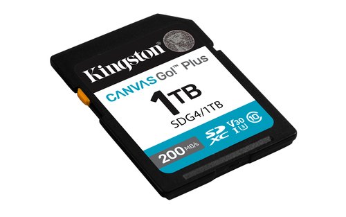 Kingston Technology Canvas Go! Plus 1TB SDXC Canvas Go Plus Gen4 200MB/s C10 UHS-I U3 V30