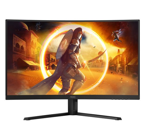 AOC G4 CQ32G4VE computer monitor 80 cm (31.5") 2560 x 1440 Pixels Quad HD LCD Zwart, Grijs