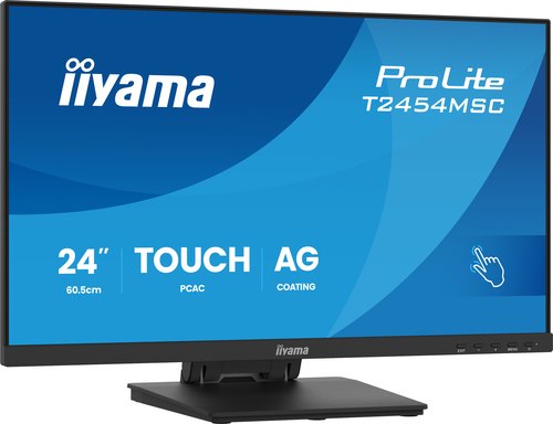 iiyama ProLite T2454MSC-B3AG computer monitor 60,5 cm (23.8") 1920 x 1080 Pixels Full HD LED Touchscreen Multi-gebruiker Zwart