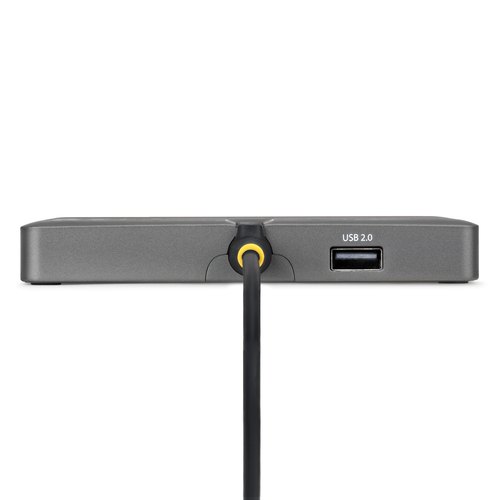 StarTech.com USB-C naar Quad-Monitor Adapter, 4K 60Hz HDMI, 140W PD Passthrough voor Laptop Opladen, USB Poort voor Wireless Toetsenbord / Muis, TAA