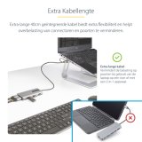 StarTech.com USB-C Multiport Adapter met Ingebouwde USB-C naar USB-A Dongle, Dual HDMI (4K30Hz/1080p60Hz), 3x USB-A 5Gbps, Mini Travel Dock, Laptop Docking Station, 40cm Kabel