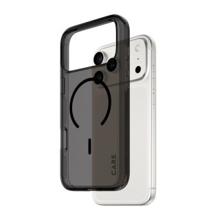 PanzerGlass CARE™ by ® Smokey Case w. Black MagSafe iPhone 18 Pro Max | 17 Pro Max mobiele telefoon behuizingen Hoes Zwart