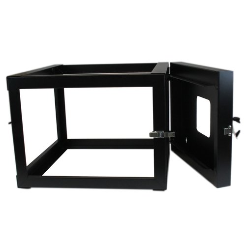 StarTech.com 4 Post 6U Scharnierend Wall-Mount Server Rack, 19" Open Frame Netwerk Rack, 50cm Montage Diepte, Swing Out Data Rack voor IT/AV/Patchpaneel/Computer