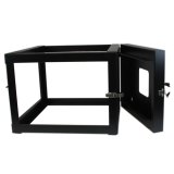StarTech.com 4 Post 6U Scharnierend Wall-Mount Server Rack, 19" Open Frame Netwerk Rack, 50cm Montage Diepte, Swing Out Data Rack voor IT/AV/Patchpaneel/Computer