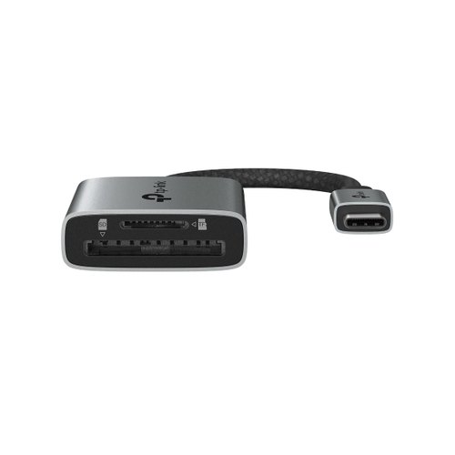 TP-Link UA430C geheugenkaartlezer USB 3.2 Gen 1 (3.1 Gen 1) Type-C Grijs