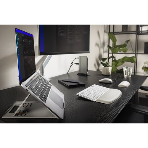 Kensington SmartFit Easy Riser Go verstelbare ergonomische laptopverhoger met koelfunctie tot 14” laptops