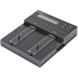 StarTech.com Standalone Dual Bay M.2 SATA/NVMe Duplicator/Wisser, HDD/SSD Cloner voor M.2 PCIe AHCI/NVMe/SATA, NIST 800-88 & DoD 5220.22-M Secure Erase, 2.5/3.5in Schijven, Hard Drive Sanitizer