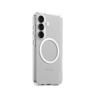 PanzerGlass CARE™ by ® Urban Combat Case Transparent w. White Qi Compatible Samsung Galaxy S25 mobiele telefoon behuizingen Hoes Transparant