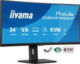 iiyama ProLite XCB3497WQSNP-B1 computer monitor 86,4 cm (34") 3440 x 1440 Pixels UltraWide Quad HD LED Zwart
