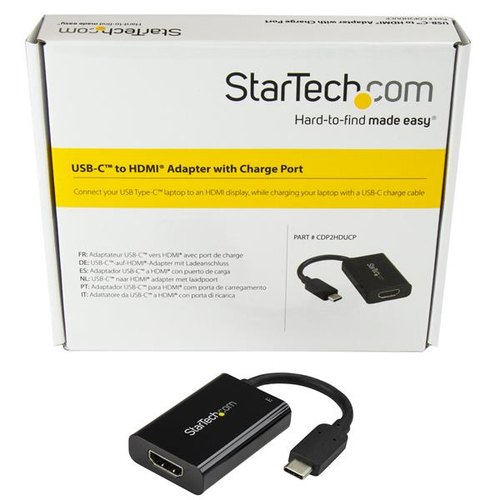 StarTech.com USB-C naar 4K HDMI adapter met USB 60 W Power Delivery zwart