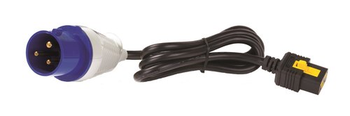 APC Rack PDU AP8659EU3 - Switched & Metered-by-Outlet, ZeroU, 16A, 230V, (21x) C13 & (3x) C19, IEC 309 16A stekker