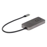StarTech.com 3-Port USB-C Multi-Monitor Adapter, USB Type-C naar 3x DisplayPort 1.4 MST Hub, Triple 4K 60Hz DP Laptop Display Extender / Splitter, HDR, Extra-Lange Vaste Kabel - Enkel Windows