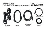 iiyama ProLite XCB3497WQSNPH-B1 computer monitor 86,4 cm (34") 3440 x 1440 Pixels UltraWide Quad HD LED Zwart