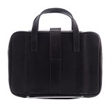 R-Go Tools Laptoptas R-Go Viva, full-grain leer, ergonomisch met geïntegreerde laptopstandaard, sociaal product, voor 15,6 inch, zwart
