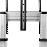 StarTech.com Verrijdbare TV Standaard op Wielen voor 60-100inch Flat Screens tot 100kg, In Hoogte Verstelbaar via Krukas, Mobiele Televisie Standaard/Trolley
