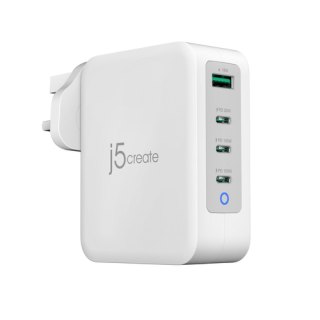 j5create JUP43130F-FN 130W GaN USB-C® 4-poorts oplader - UK